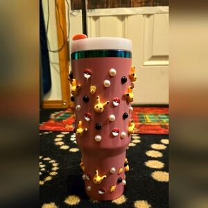 Pink Tumbler with Pikachu and Pokéball Design